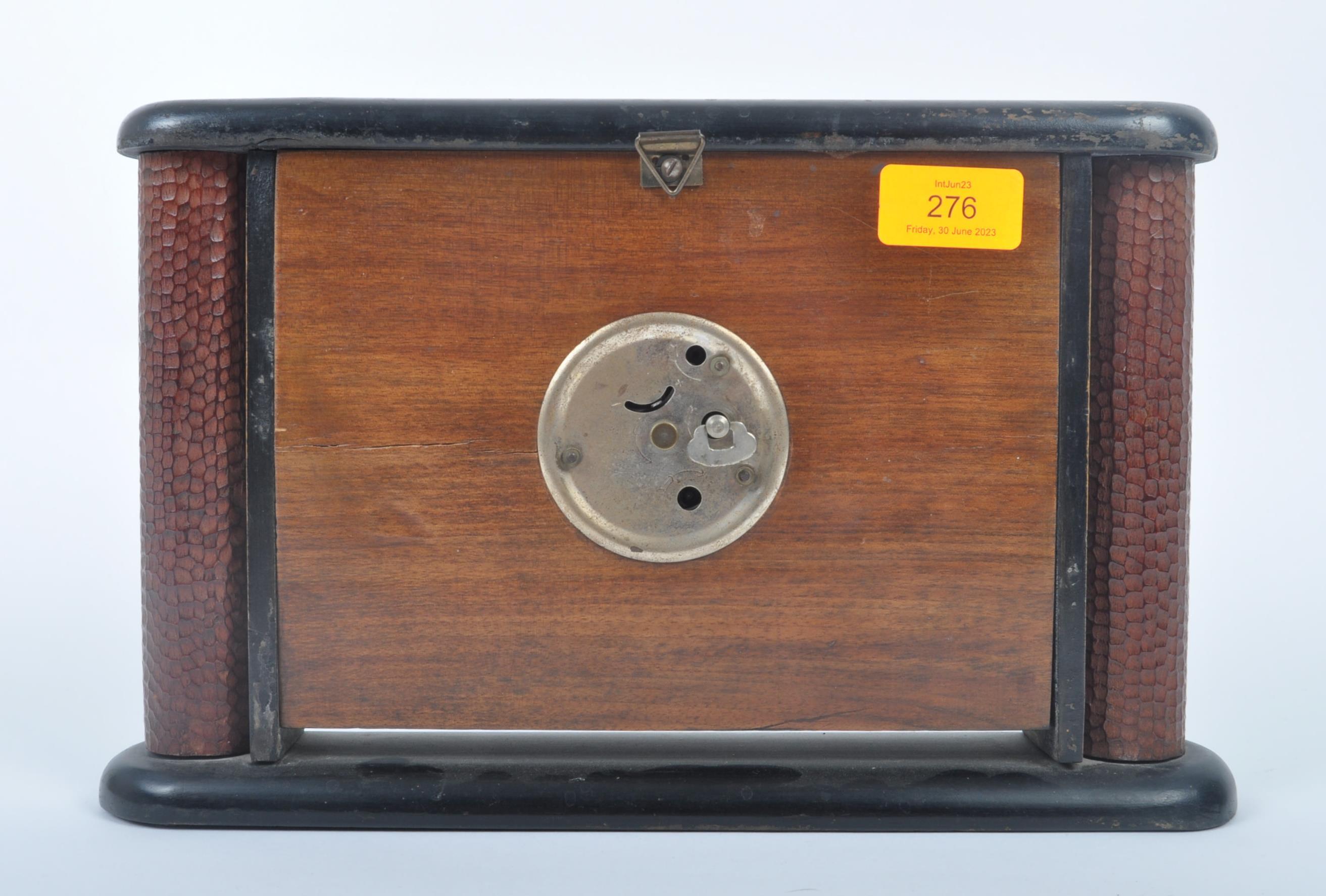 20TH CENTURY CIRCA 1930S ITALIAN DI MEGLIO FIGURED WALNUT CLOCK - Image 6 of 6