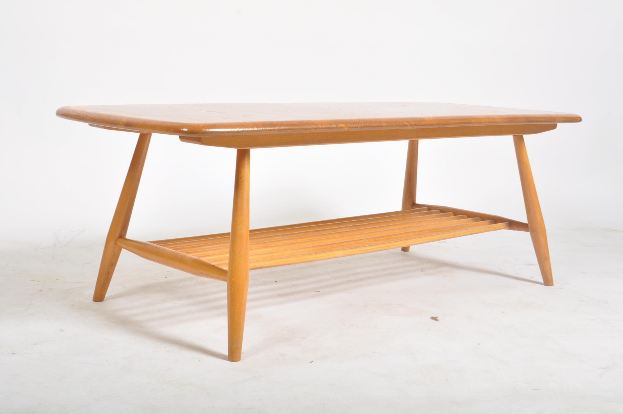 ERCOL - MODEL 459 - BEECH AND ELM COFFEE TABLE - Bild 4 aus 5