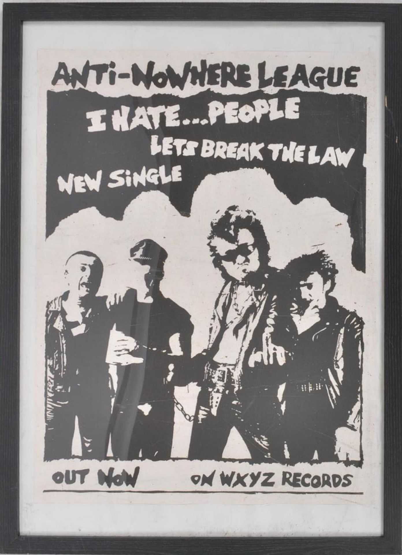 ANTI-NOWHERE LEAGUE - CONTEMPORARY MUSIC POSTER