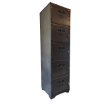 LARGE CONTEMPORARY METAL INDUSTRIAL STORAGE FILING CABINET