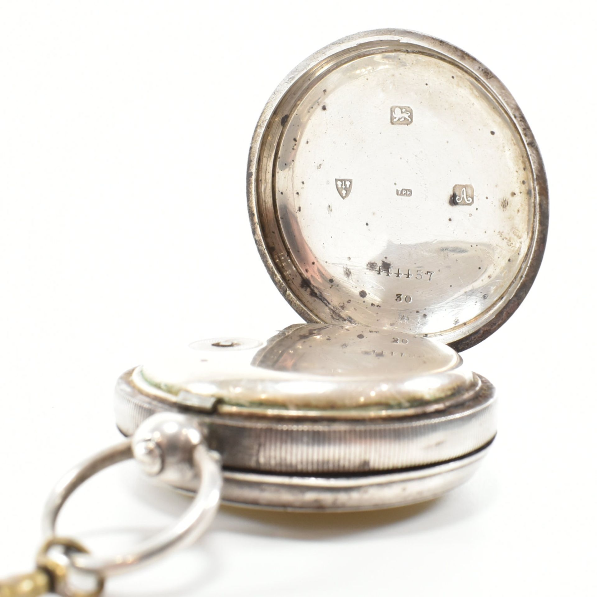 EARLY 20TH CENTURY 1901 HALLMARKED SILVER CASE POCKET WATCH - Image 5 of 14