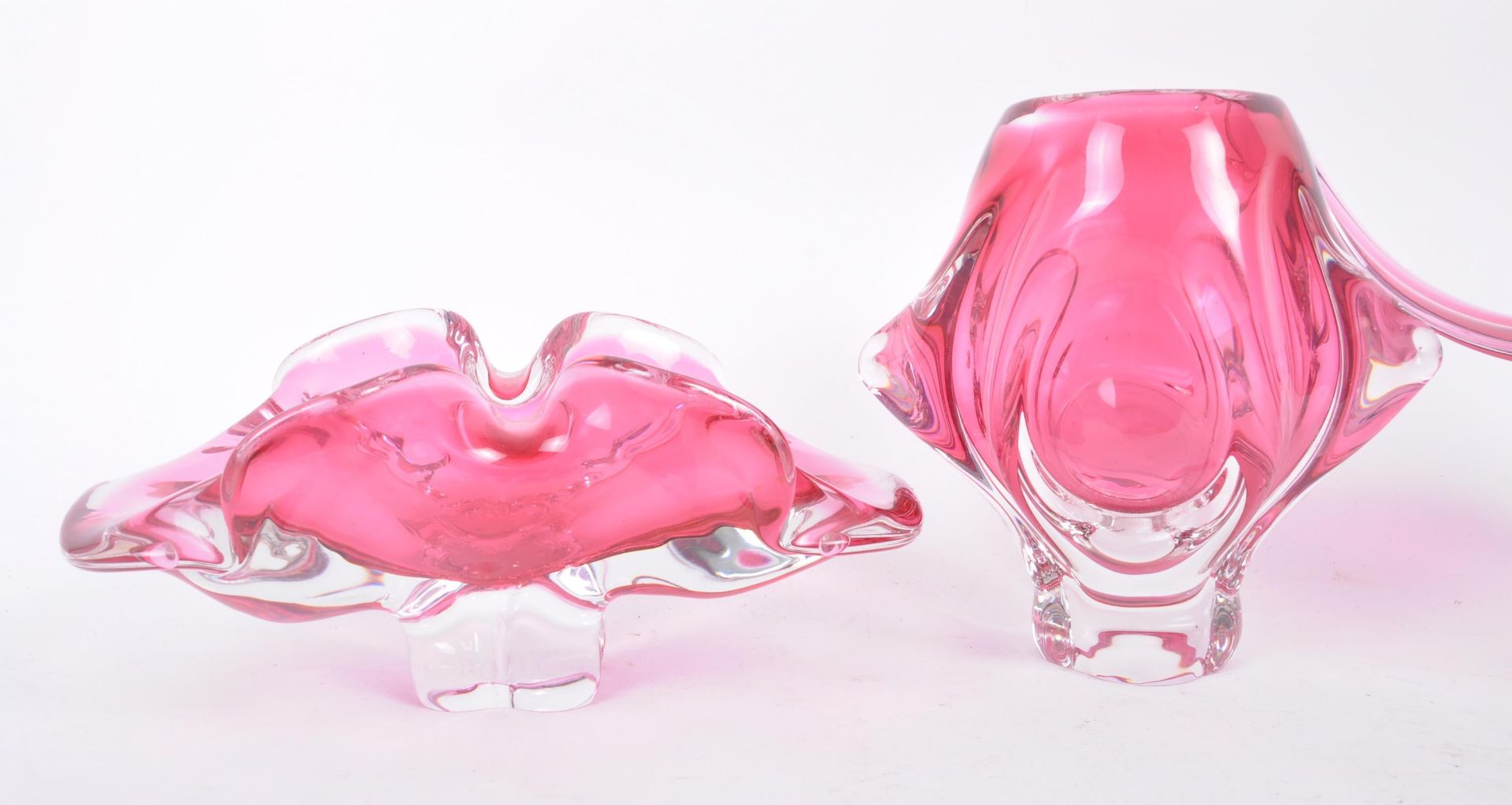 JOSEF HOSPODKA FOR CHRIBSKA - THREE GLASS VASE - Image 3 of 5