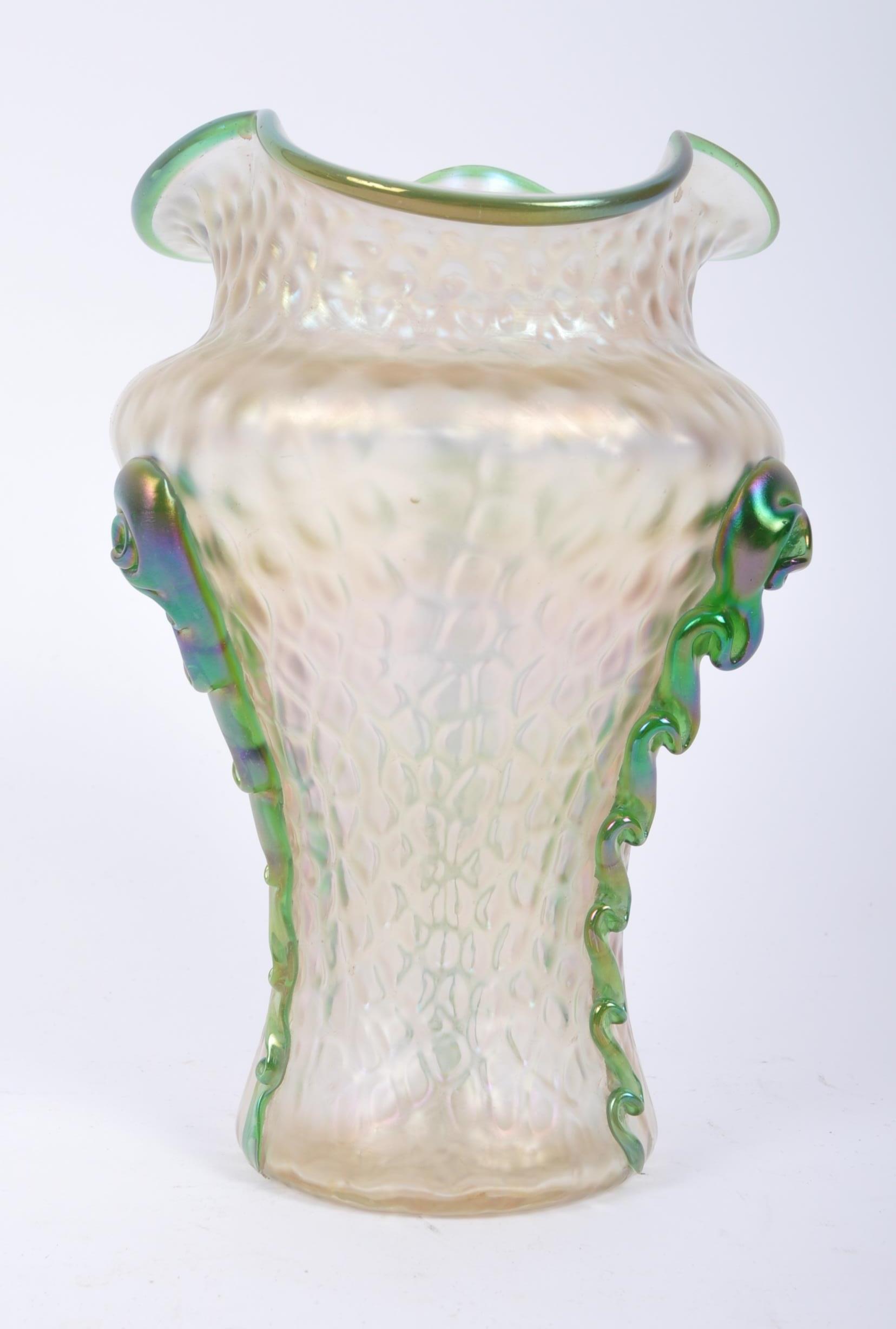 WILHELM KRALIK - ART NOUVEAU AUSTRIAN IRIDESCENT GLASS VASE - Bild 2 aus 7