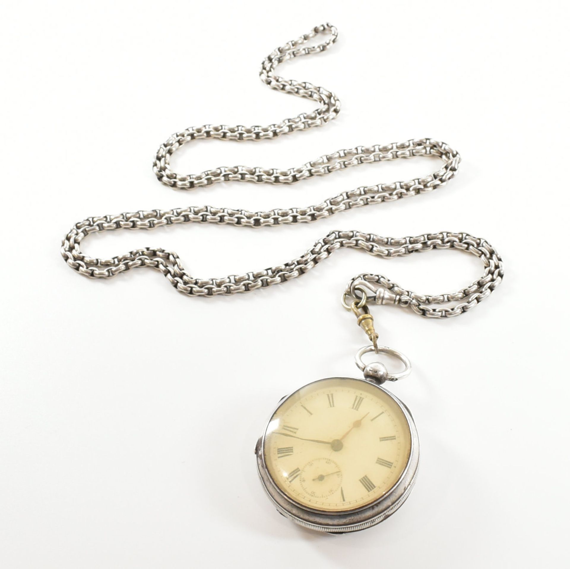 EARLY 20TH CENTURY 1901 HALLMARKED SILVER CASE POCKET WATCH - Image 2 of 14