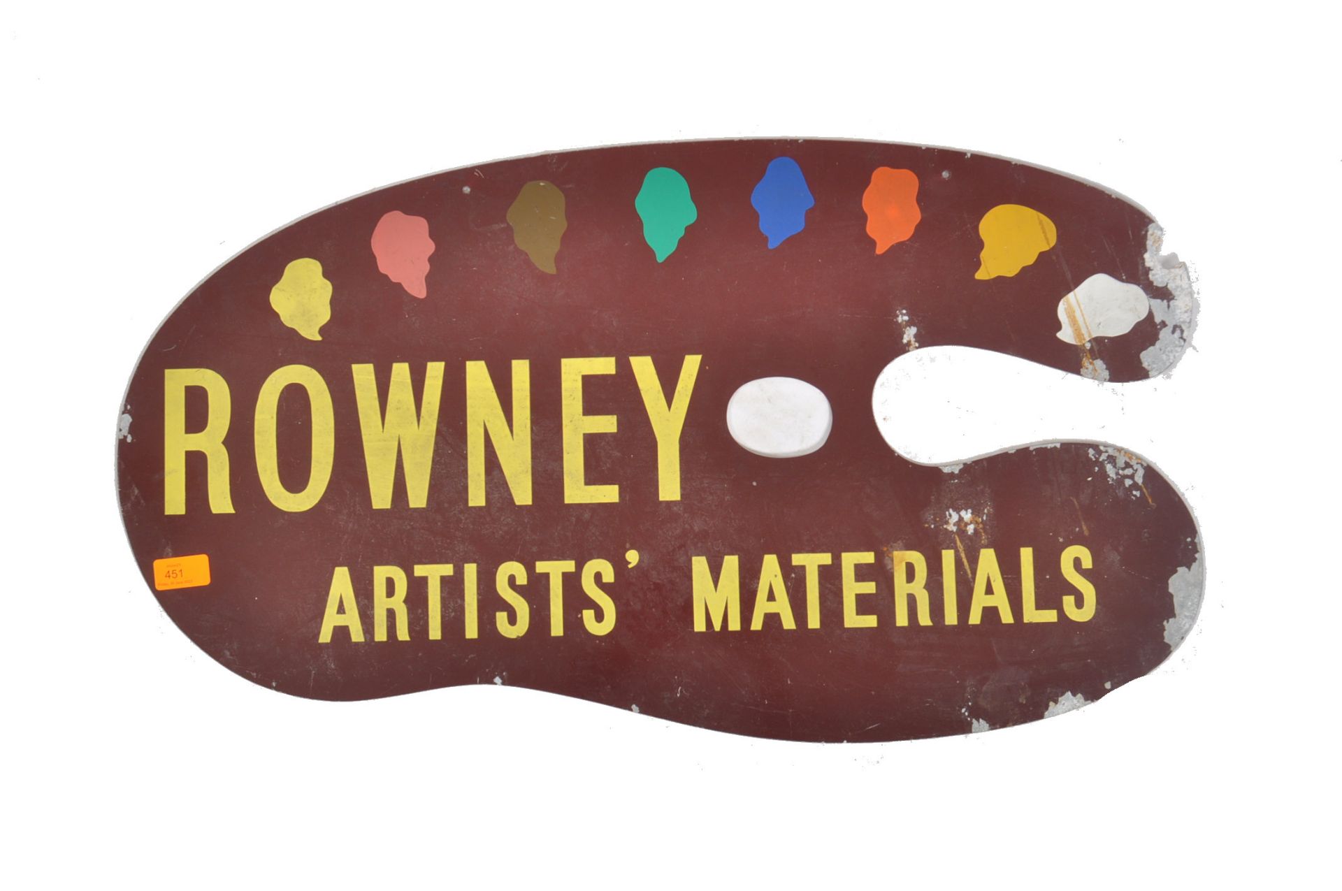 ROWNEY ARTISTS' MATERIALS - DOUBLE SIDED SHOP SIGN