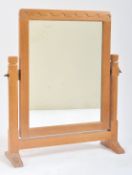 ROBERT 'MOUSEMAN' THOMPSON CARVED OAK DRESSING MIRROR