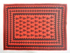 RETRO VINTAGE 1960S HAND WOVEN TURKISH INSPIRED WALL TAPESTRY
