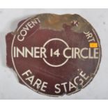INNER CIRCLE - VINTAGE DOUBLE SIDED ENAMEL BUS SIGN