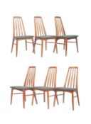 WITHDRAWN - NIELS KOEFOED FOR HORNSLET - SET OF SIX DANISH DINING CHAIRS