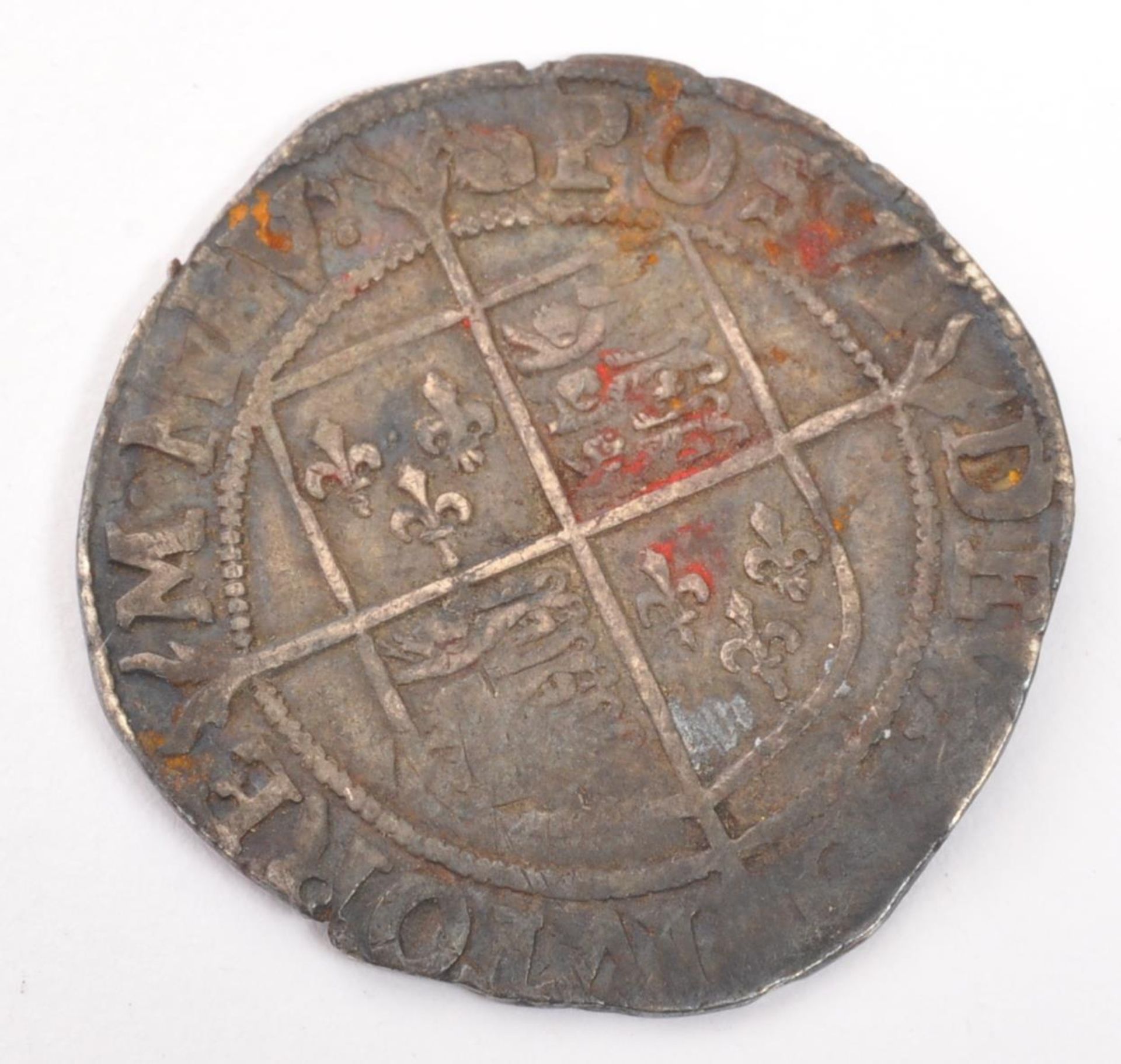 16TH CENTURY ELIZABETH I SILVER SHILLING COIN