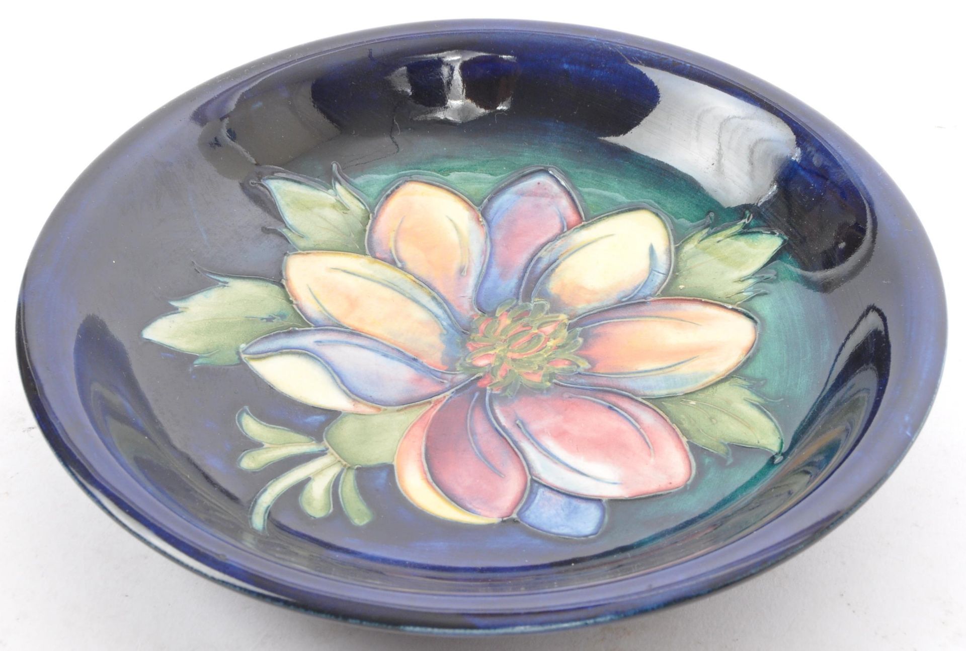 MOORCROFT POTTERY - ORCHID CERAMIC DISPLAY PLATE - Image 2 of 5