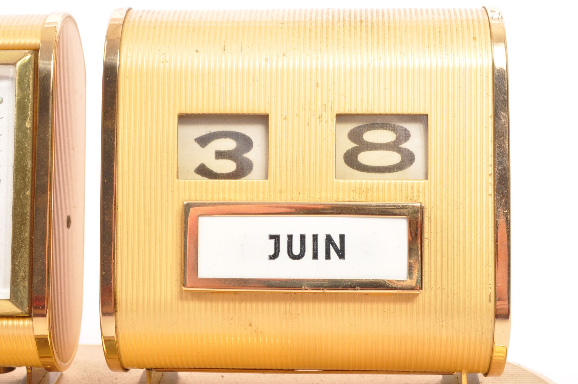 EUROPA - MID CENTURY DESK CLOCK AND CALENDAR - Image 3 of 6