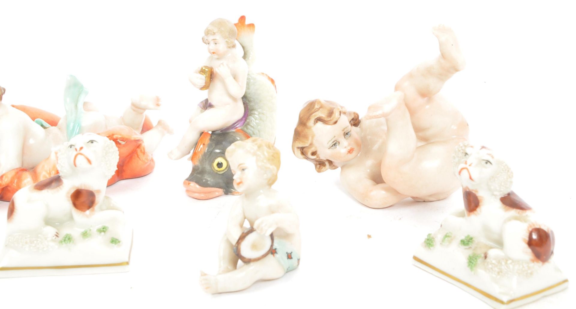 SEVEN 20TH CENTURY CAPODIMONTE NAPLES FIGURINES - Image 2 of 6