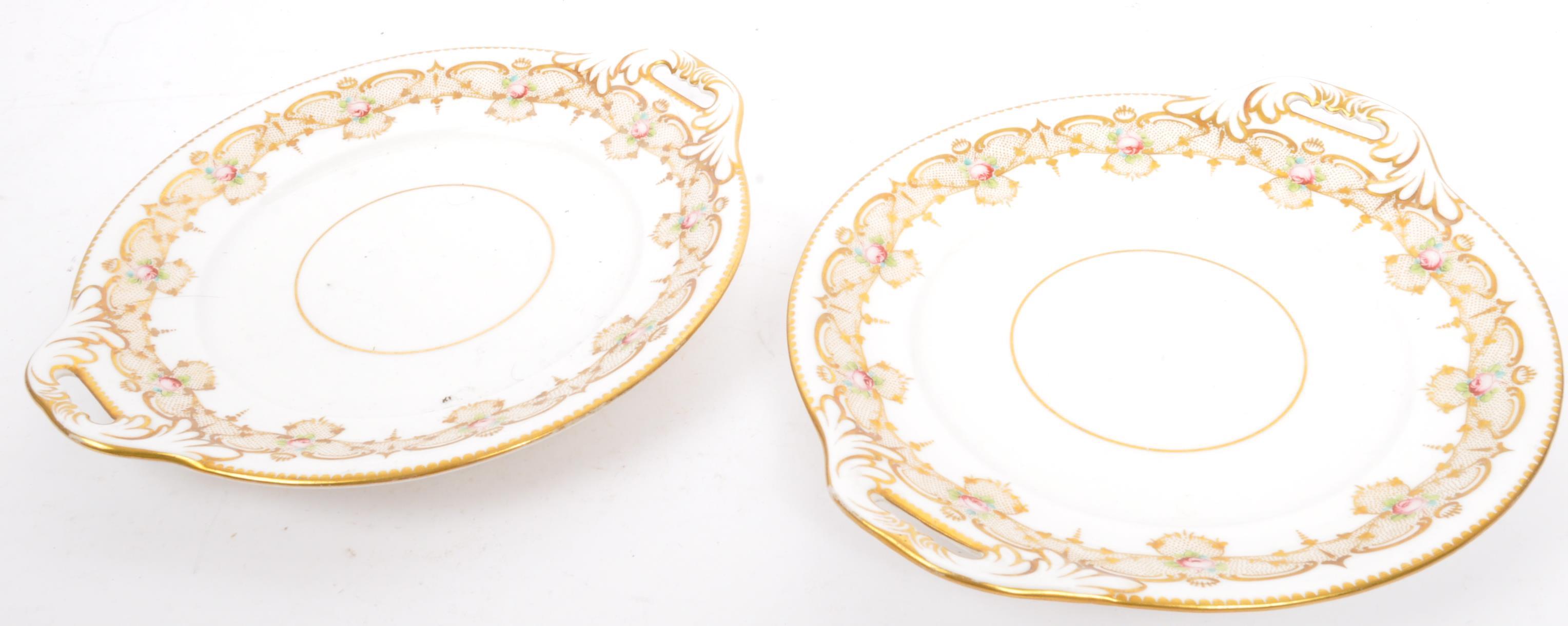 VICTORIAN TEA SET SERVICE WITH PINK ROSE & GOLD GILD DECORATION - Bild 7 aus 13