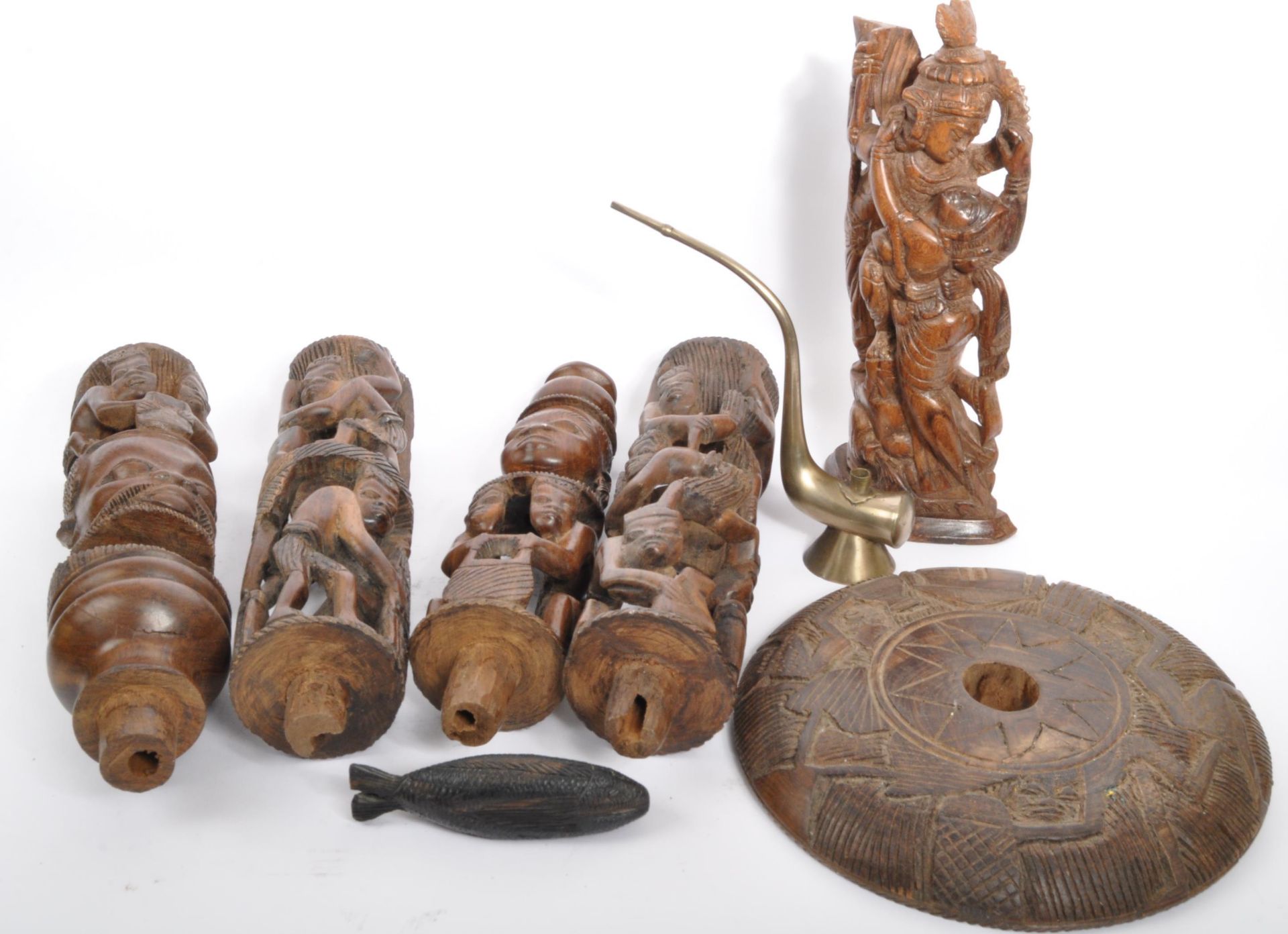 COLLECTION OF 20TH CENTURY AFRICAN & ASIAN CARVED FIGURES