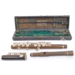 AN EARLY 20TH CENTURY RUDALL CARTE LONDON FLUTE INSTRUMENT
