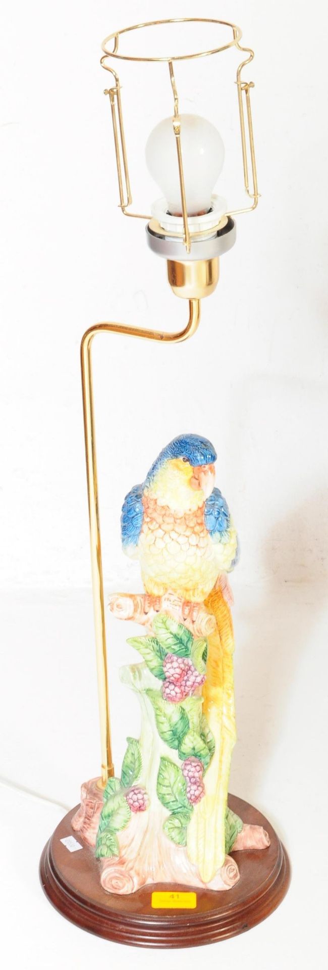 CONTEMPORARY MEISSEN STYLE PARROT LAMP - Image 2 of 5