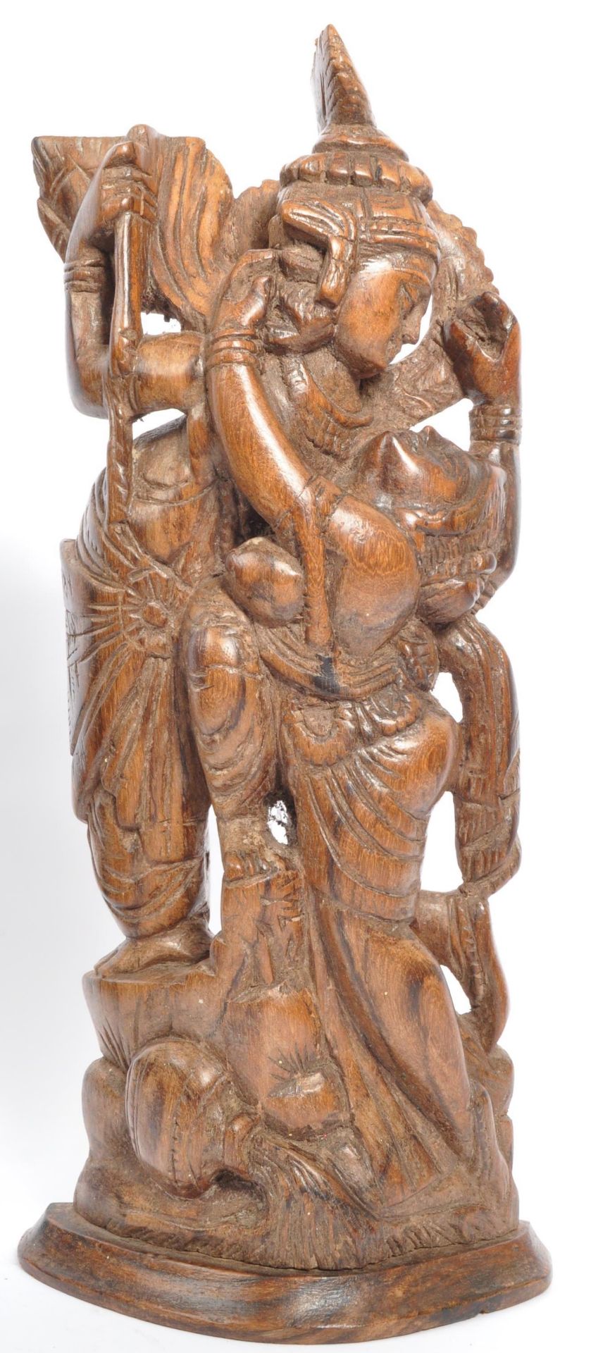 COLLECTION OF 20TH CENTURY AFRICAN & ASIAN CARVED FIGURES - Image 7 of 9