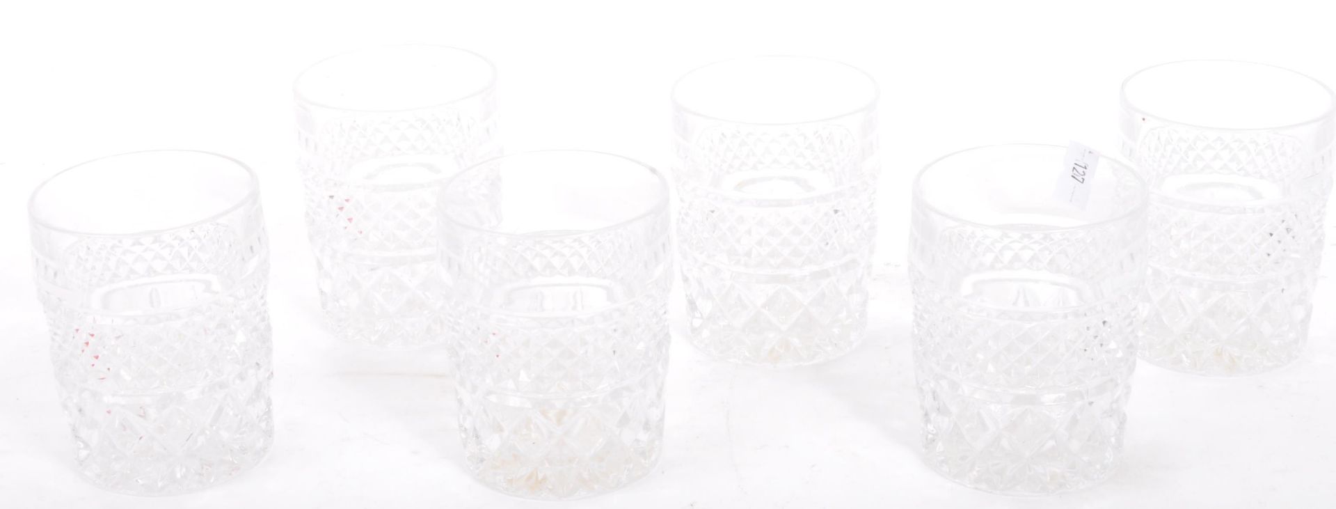VINTAGE 20TH CENTURY LIQUOR GLASS DECANTER & GLASSES - Image 4 of 5