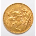 EDWARD VII 1907 22CT GOLD FULL SOVEREIGN COIN