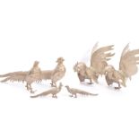COLLECTION OF VINTAGE 20TH CENTURY METAL BIRD ORNAMENTS