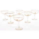 SET OF SIX VINTAGE BABYCHAM CHAMPAGNE COUPE GLASSES