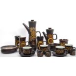 MID CENTURY DENBY ARABESQUE PATTERN COFFEE SERVICE