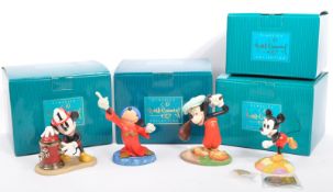 CLASSICS WALT DISNEY COLLECTIONS - FOUR PORCELAIN FIGURES