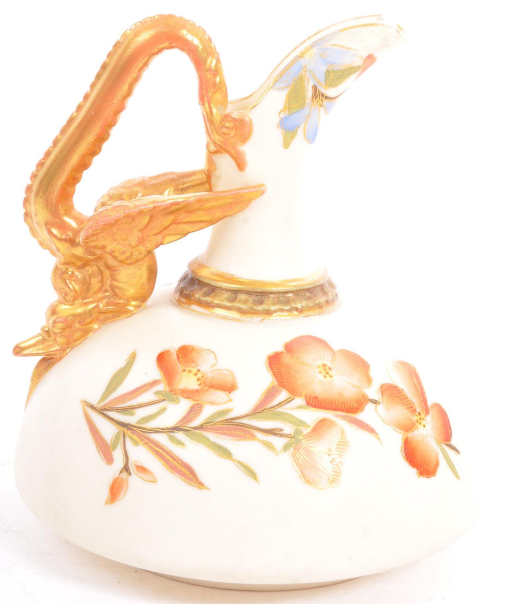 19TH CENTURY ROYAL WORCESTER HAND PAINTED JUG - Image 3 of 6