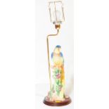 CONTEMPORARY MEISSEN STYLE PARROT LAMP