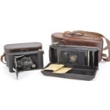 TWO ZEISS IKON JCARETTE VINTAGE 1930S CAMERAS