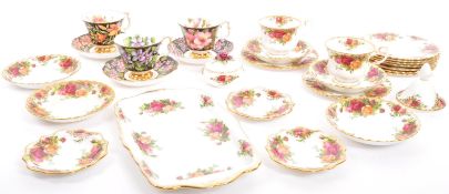 COLLECTION OF ROYAL ALBERT OLD COUNTRY ROSES CHINA