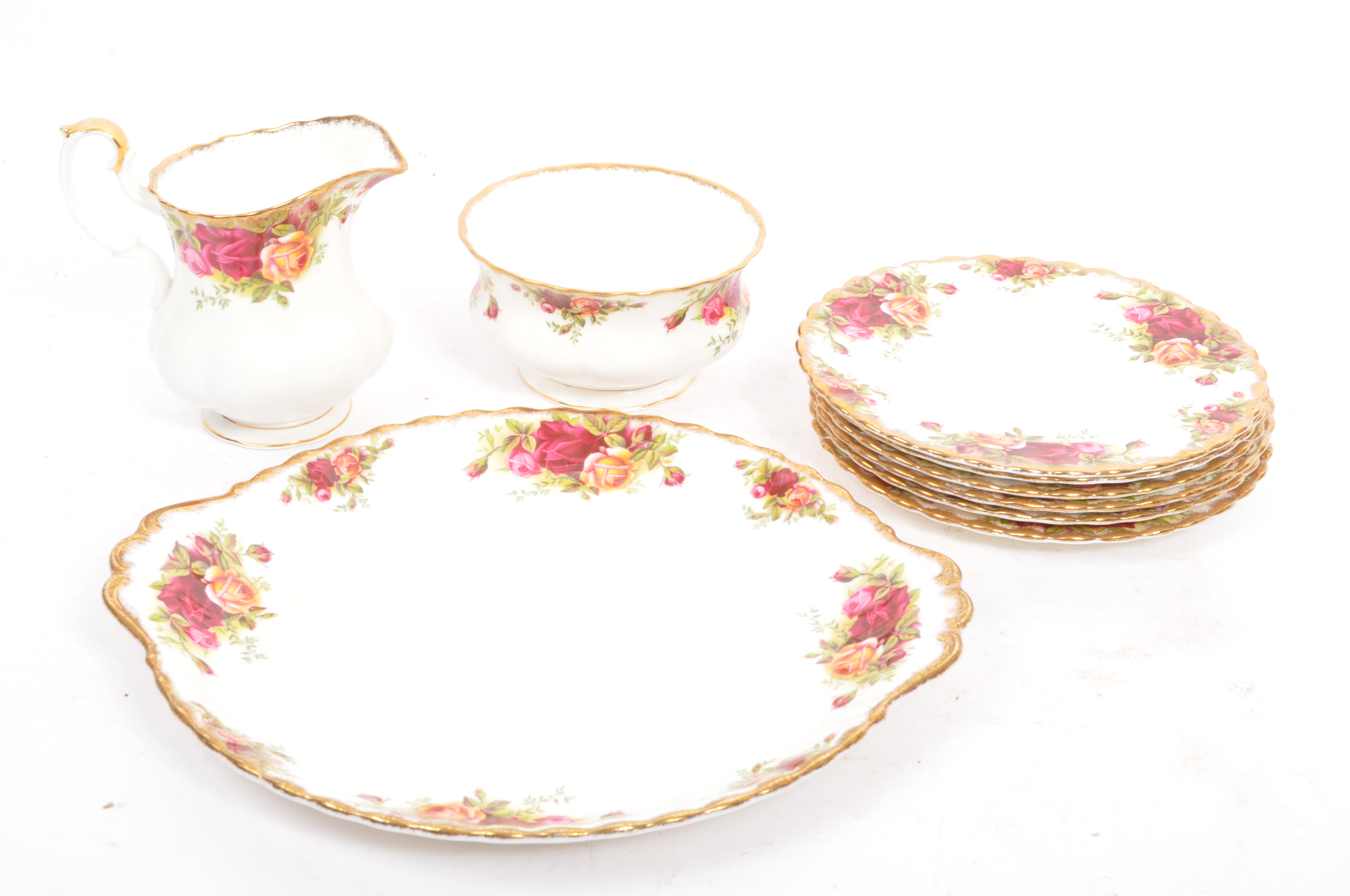 VINTAGE ROYAL ALBERT OLD COUNTRY ROSES 6 PIECE TEA SET - Bild 8 aus 8