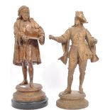 TWO MID 19TH CENTURY FRENCH SPELTER FIGURINES