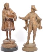 TWO MID 19TH CENTURY FRENCH SPELTER FIGURINES