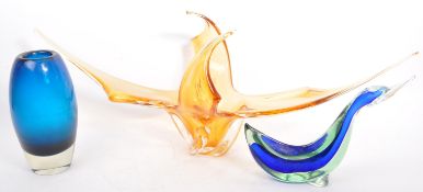 COLLECTION OF LATE 20TH CENTURY STUDIO ART GLASS