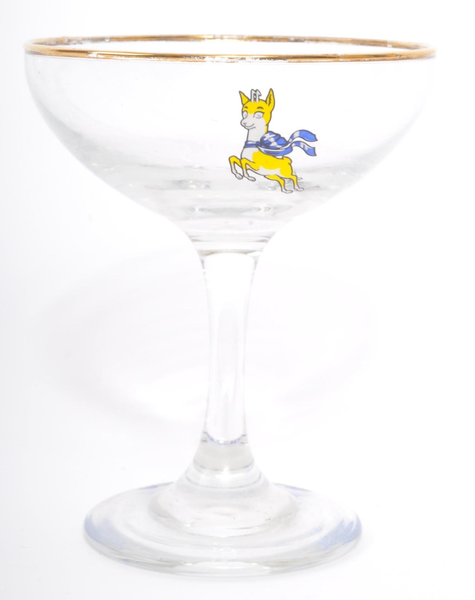 NINE VINTAGE BABYCHAM COCKTAIL COUPE GLASSES - Image 4 of 5