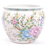 EARLY 20TH CENTURY CHINESE HAND PAINTED FLORAL PLANTER
