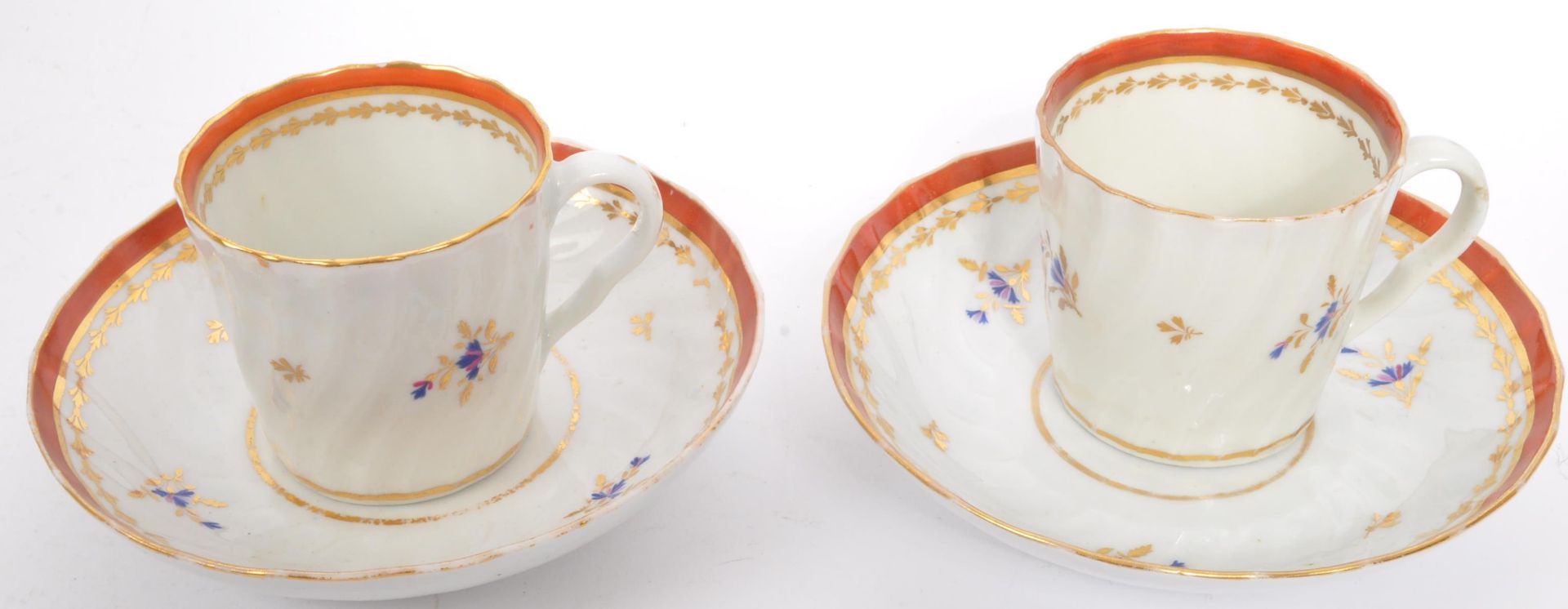 COLLECTION OF 18TH & 19TH CENTURY CHAMBERLAIN CUPS & SAUCERS - Image 3 of 6