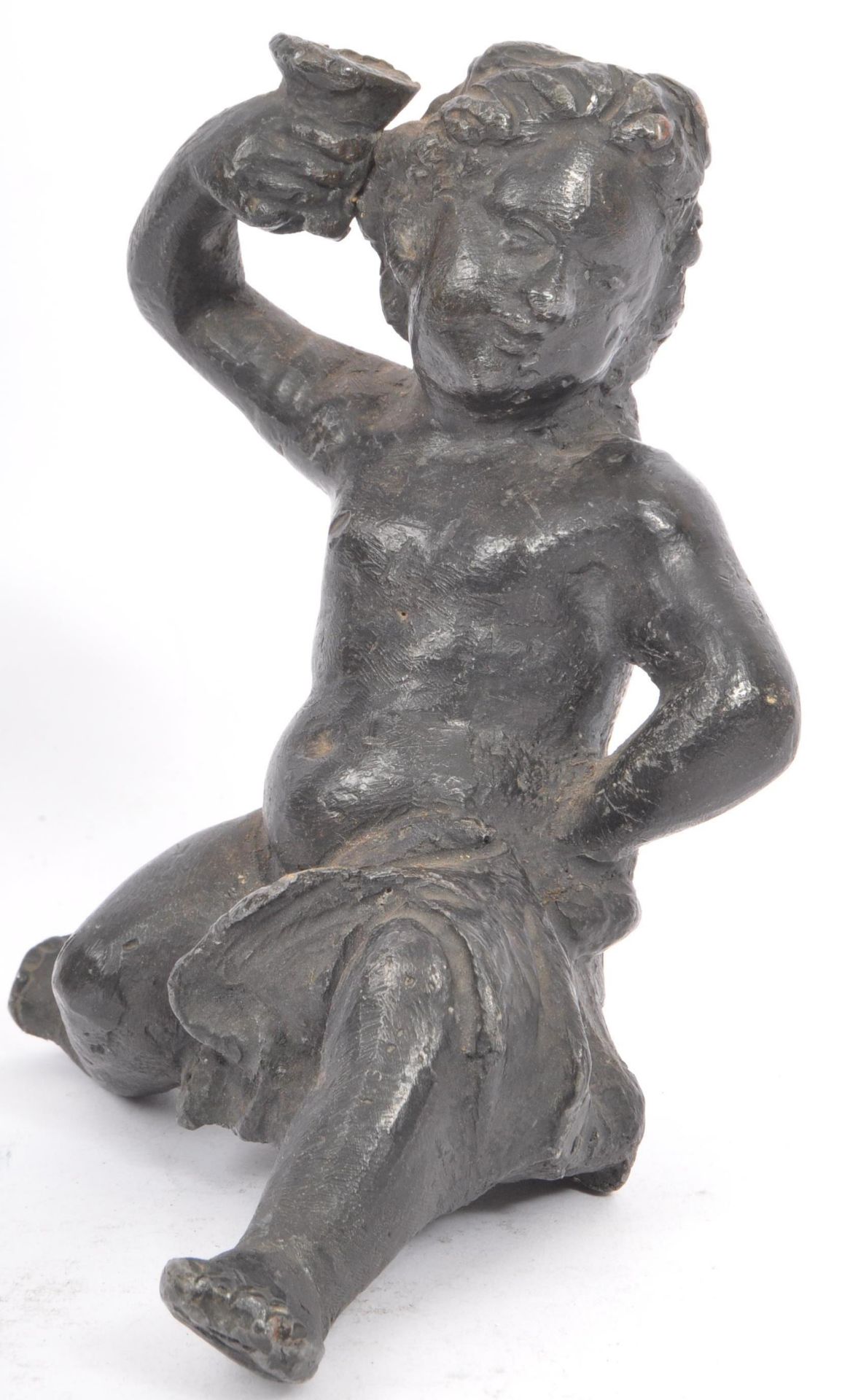 EARLY 20TH CENTURY LEAD PUTTI SCULPTURE