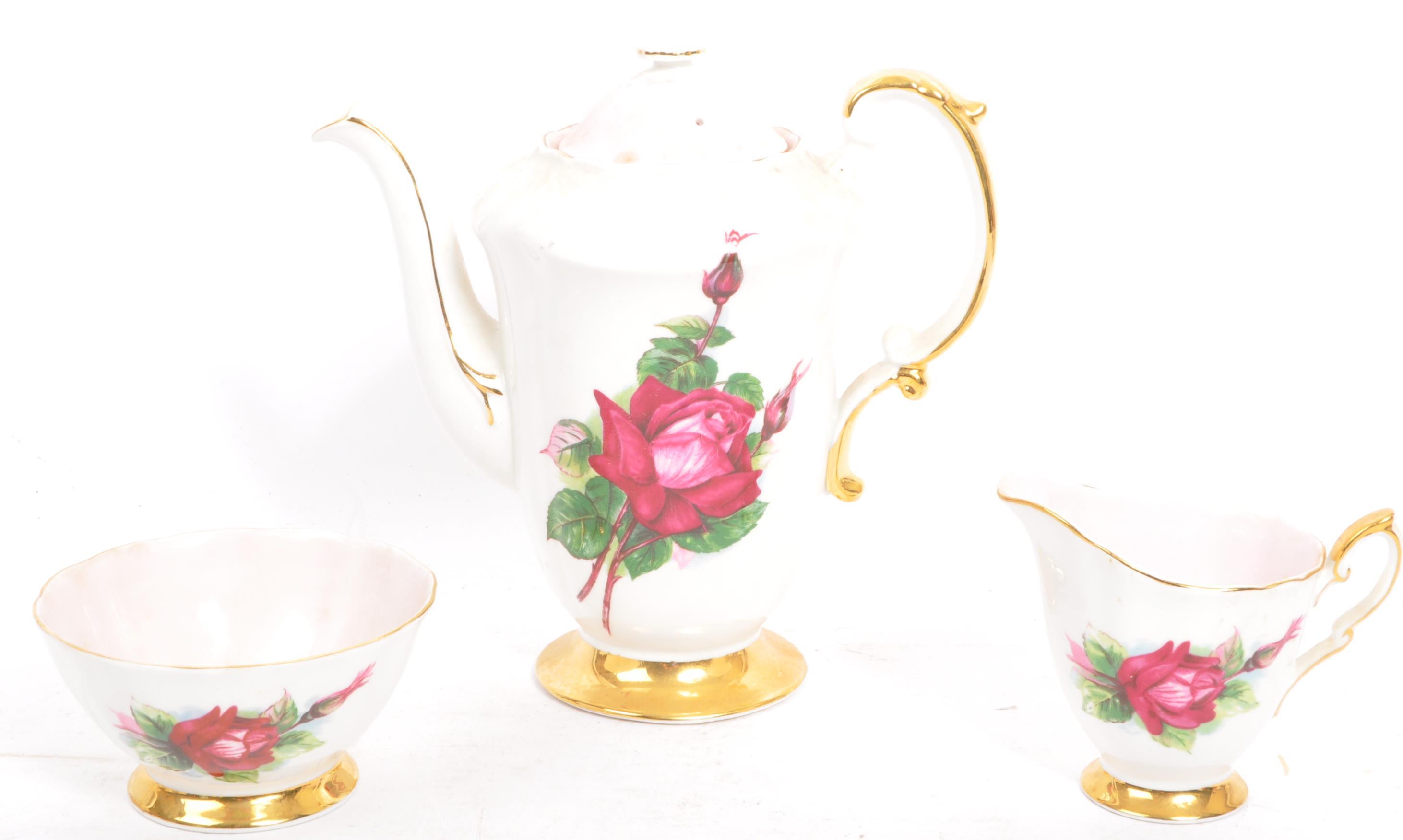 VINTAGE PARAGON SIX FAMOUS ROSES PART TEA SERVICE - Image 2 of 5