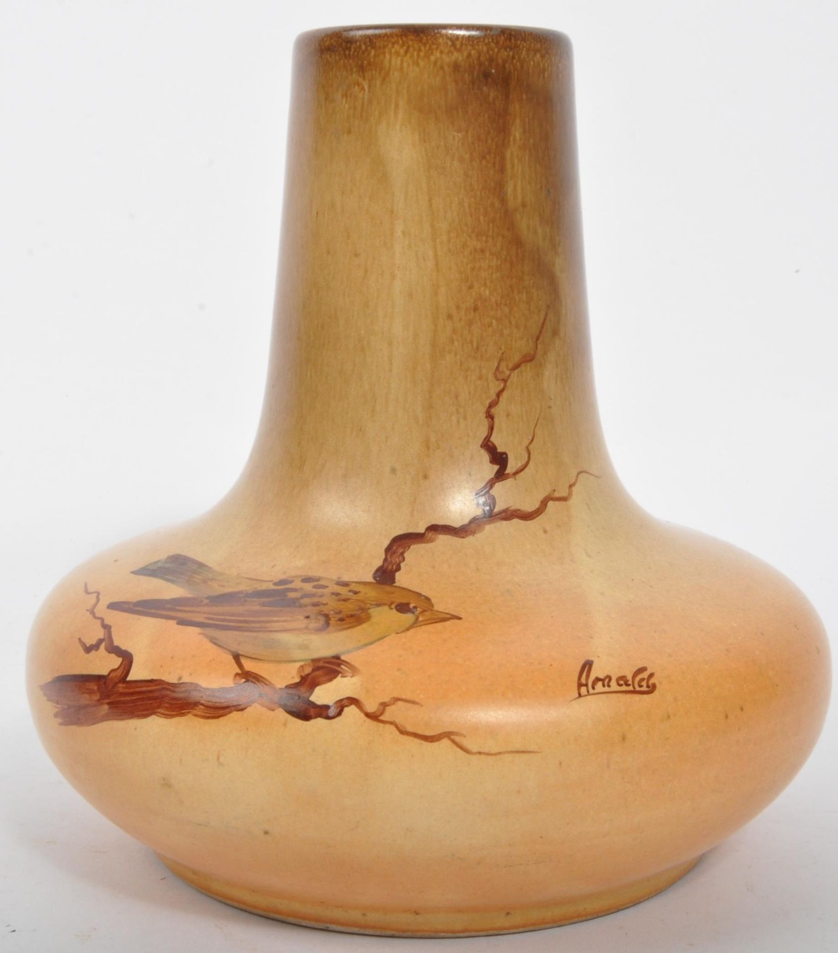 ARNALDO MINIATI - HAND PAINTED POTTERY VASE