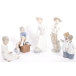 COLLECTION FIVE NAO SPANISH PORCELAIN FIGURES