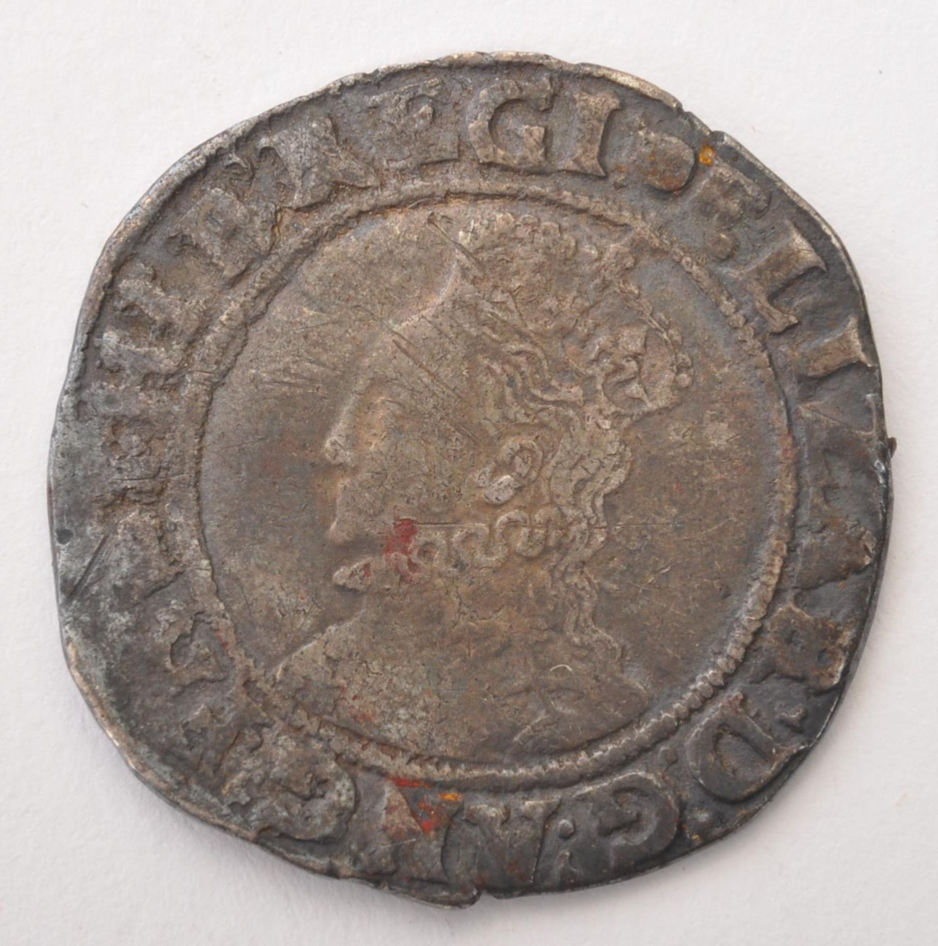 16TH CENTURY ELIZABETH I SILVER SHILLING COIN - Image 2 of 2