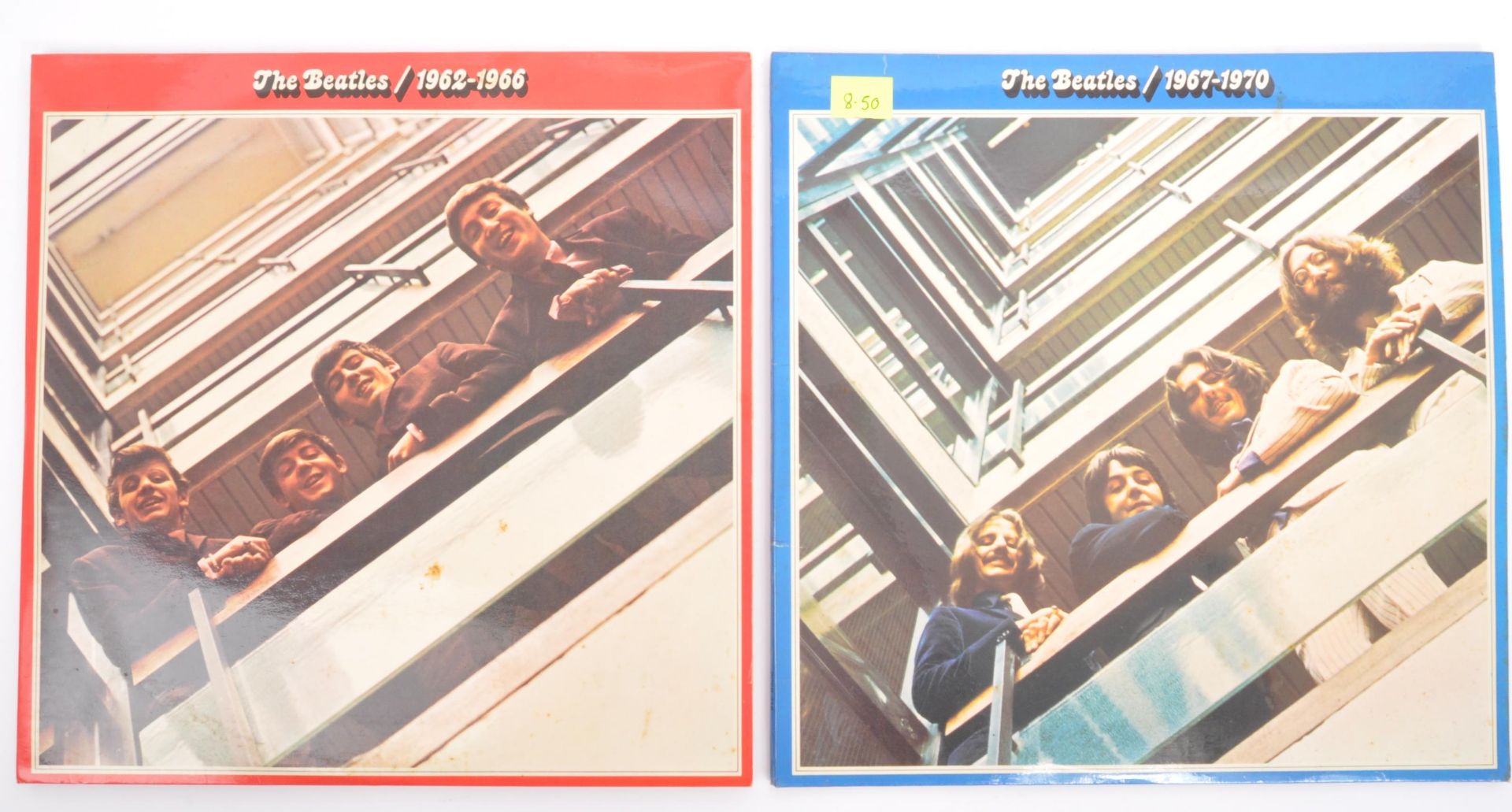 TWO THE BEATLES COMPILATION LONG PLAY LP VINYL RECORDS