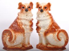 PAIR OF 20TH CENTURY FIRE SIDE MANTEL DOGS