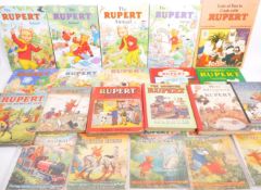 COLLECTION OF VINTAGE RUPERT THE BEAR CHILDREN'S BOOKS
