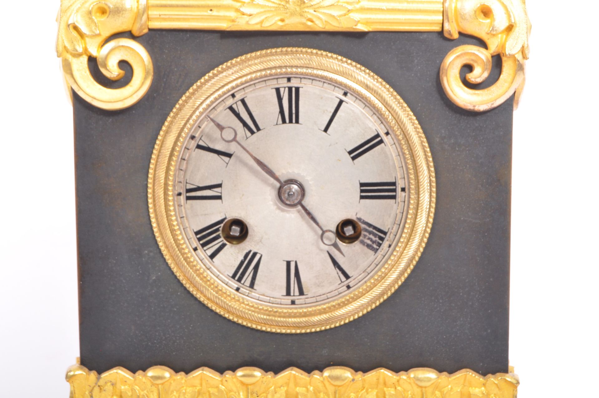 VINTAGE 20TH CENTURY SLATE & GILT MANTEL CLOCK - Image 5 of 5