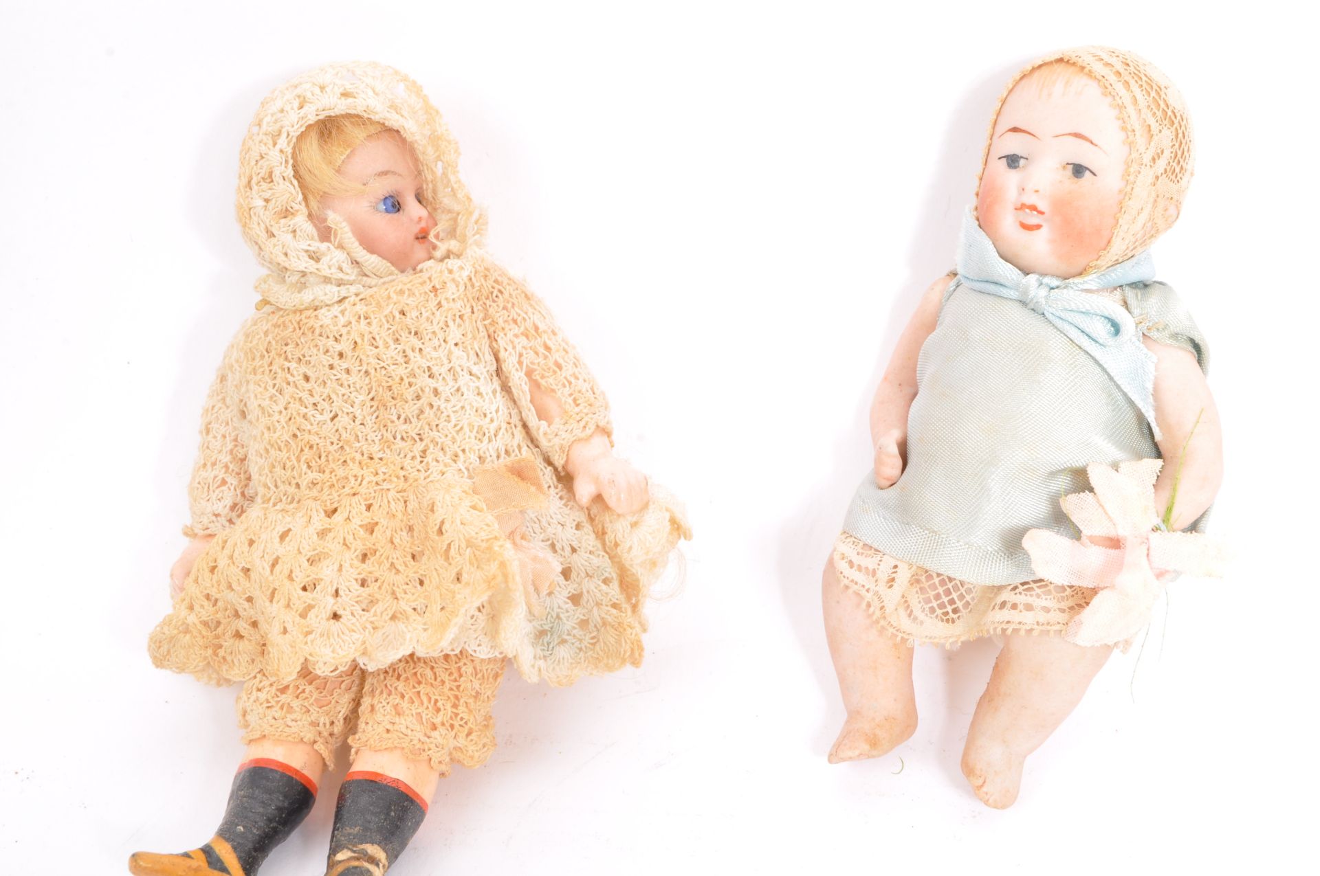 19TH CENTURY PORCELAIN MINIATURE DOLLS AND OTHERS - Image 3 of 5