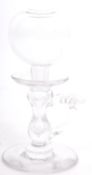 EARLY 19TH CENTURY LACE MAKER'S GLASS LAMP